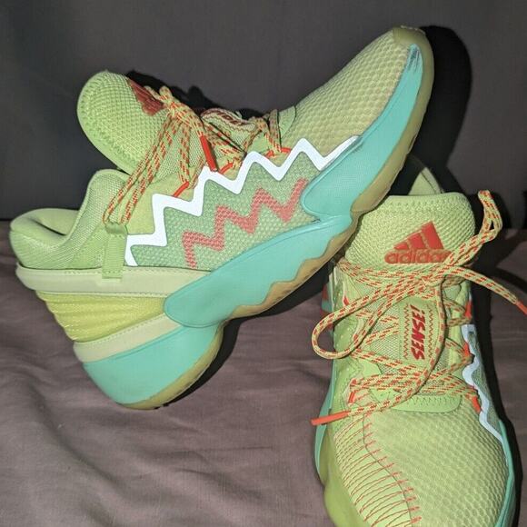 Adidas shoes Size 4.5 D.O.N. Issue 2 x Marvel Spidey Sense 2020 - Picture 1 of 9